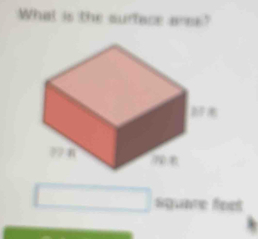 What is the surface ares? 
are foct