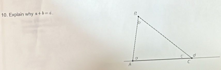 Explain why a+b=a.