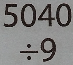 5040
/ 9