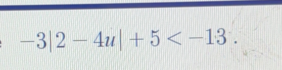 -3|2-4u|+5