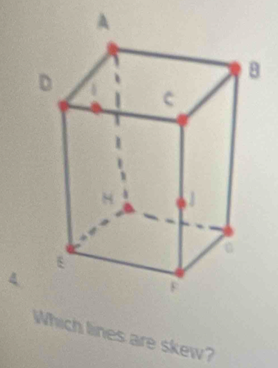 Which lines are skew?