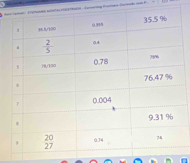 KaA - Converting-Fractions-Decimols-and-P.