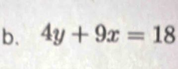 4y+9x=18