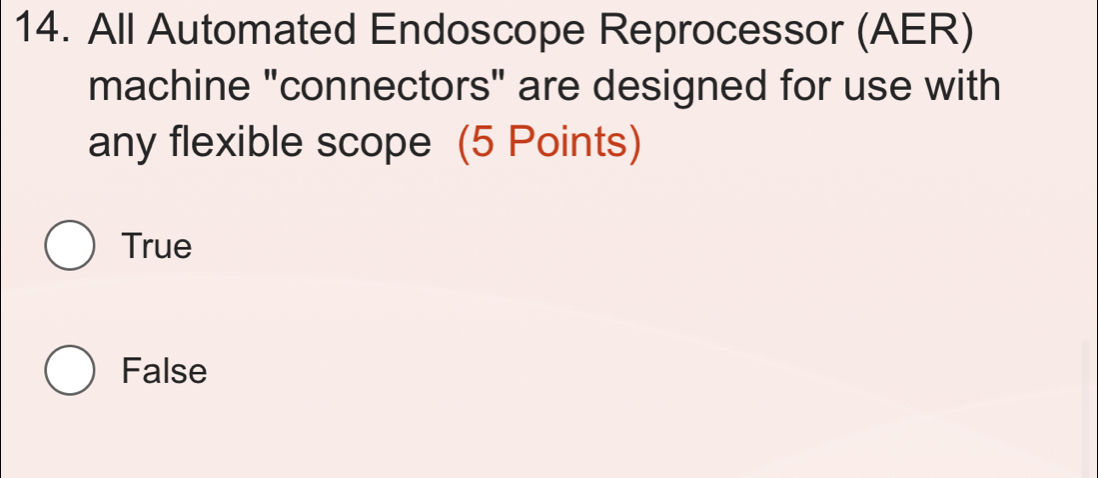 Solved: All Automated Endoscope Reprocessor (AER) machine 