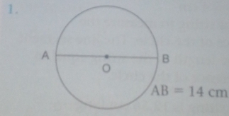 AB=14cm