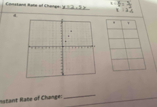 Constant Rate of Change: 
_ 
4. 
nstant Rate of Change: 
_