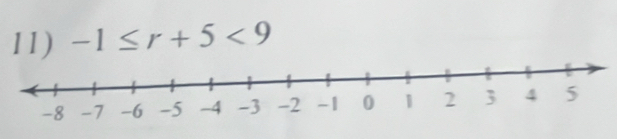 -1≤ r+5<9</tex>