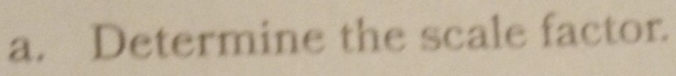 Determine the scale factor.