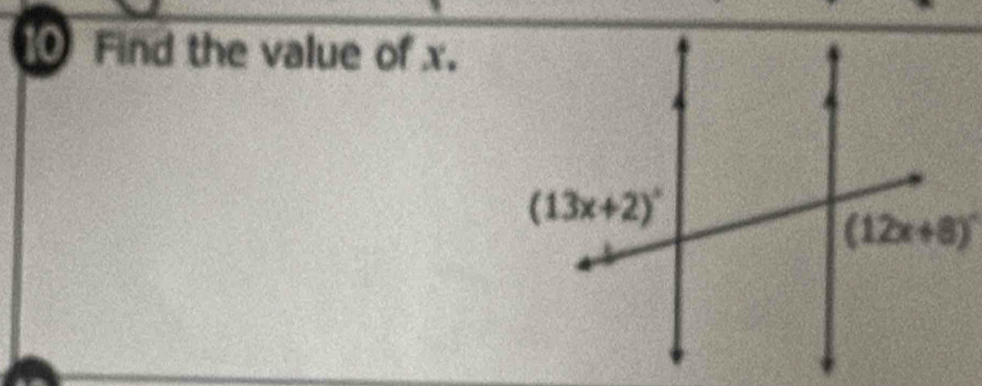 Find the value of x.