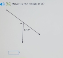 What is the value of n?
( 1°