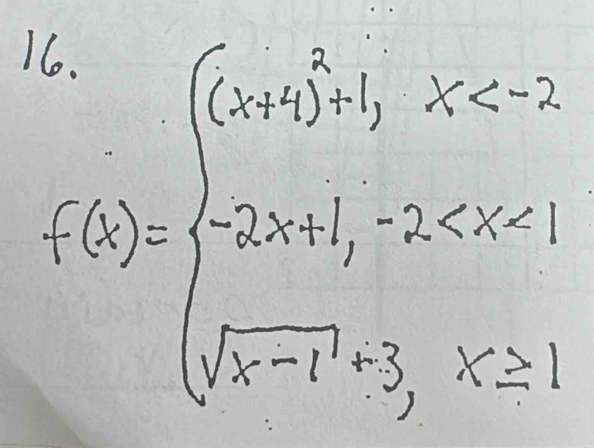 f(x)=beginarrayl (x+1)^2-1 <2,5<1 5,x-1,x>1endarray.