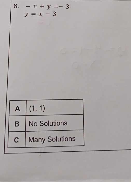 -x+y=-3
y=x-3