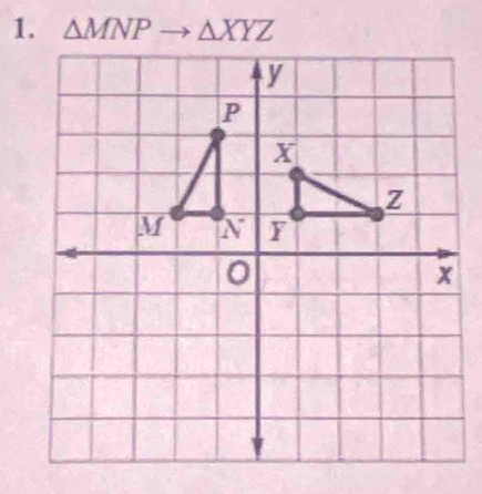 △ MNP △ XYZ