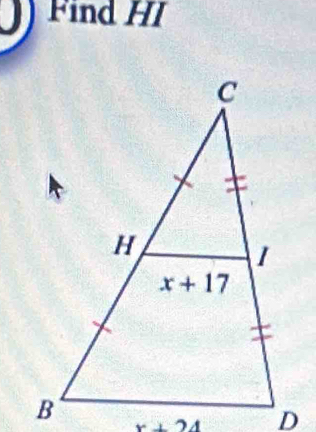 Find HI
x+24