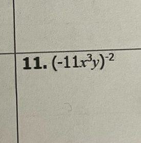 (-11x^3y)^-2