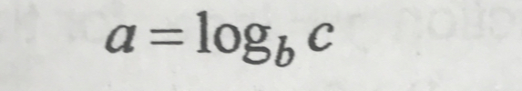 a=log _bc