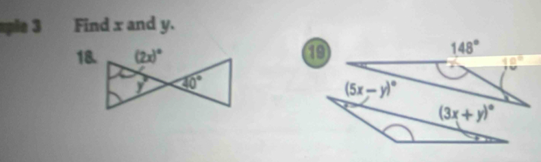 ple 3 Find x and y.
18.