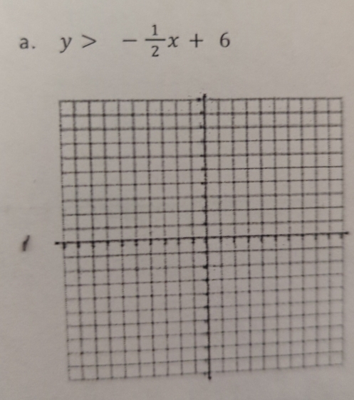 y>- 1/2 x+6