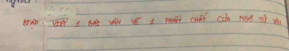 Giải quyết:BTAP : VIET I BAE VON YE^(vector B)^- Ia cAA Cca NQǒ Tú Y
