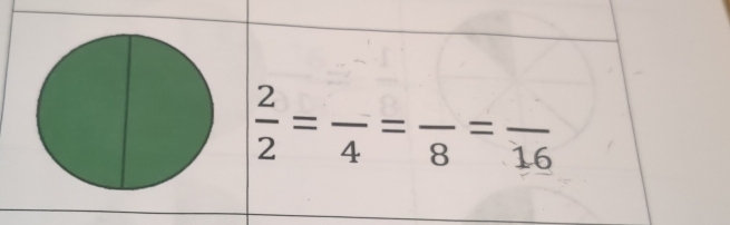  2/2 =frac 4=frac 8=frac 16