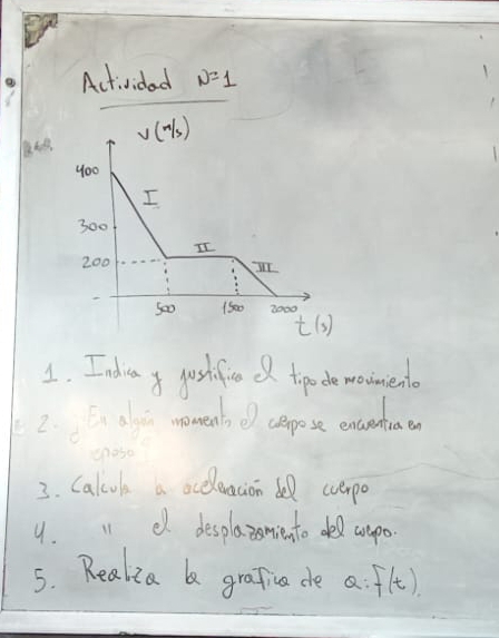 Act. vidad N=1
1. Indrany pshifood topde nonmento
2. En a lyi moments e ceppose encrenthaen
caso
3. Calook a occlencion dell cverpo
9. 11 d desplazoniento dee ampo
5. Reakia b grafica de Q:f(t)