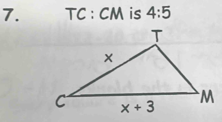 TC : CM is 4:5