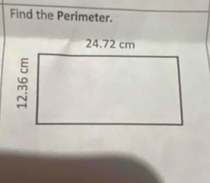 Find the Perimeter.