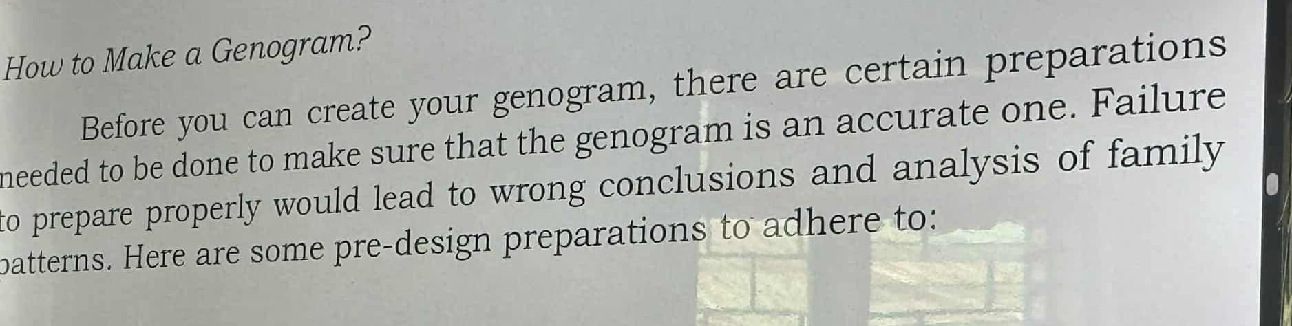 Solved: How to Make a Genogram? Before you can create your genogram ...