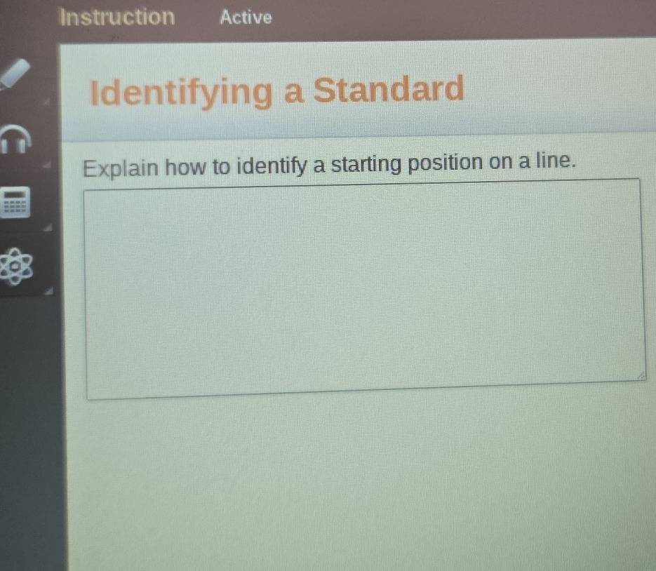 Solved: Instruction Active Identifying a Standard Explain how to ...