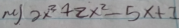 ny 2x^2+2x^2-5x+1