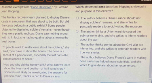 Solved: Read the excerpt from 