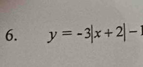 y=-3|x+2|-1