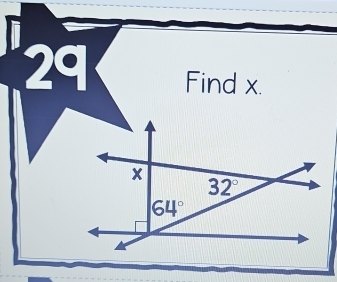 Find x.