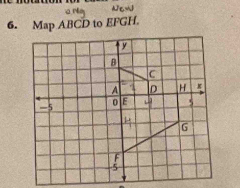 Map ABCD to EFGH.