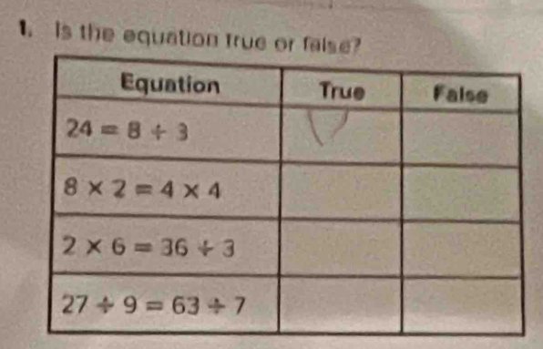 is the equation true or