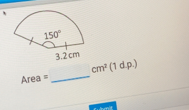 Area=_ cm^2(1 d.p.)
chmit