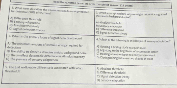 Read the question below an circle the co