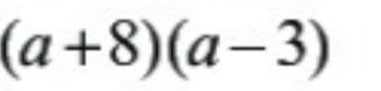 (a+8)(a-3)