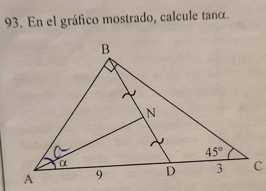 En el gráfico mostrado, calcule taná.