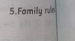 Family rules