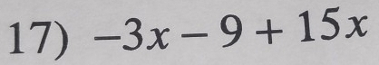 -3x-9+15x