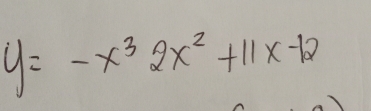 y=-x^32x^2+11x-12