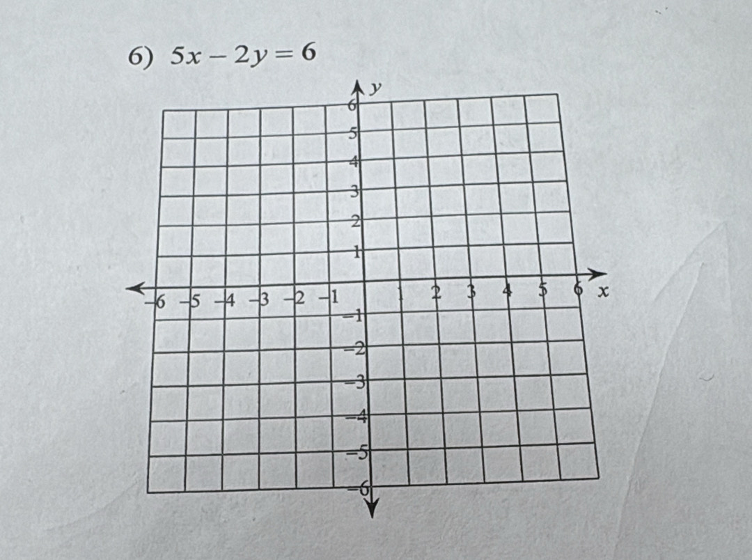 5x-2y=6