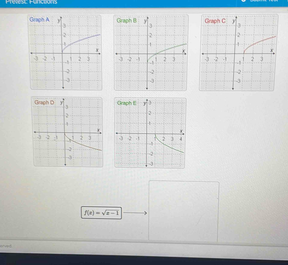 Prelest: Functions
f(x)=sqrt(x-1)
erved.