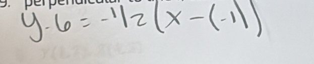 y-6=-1/2(x-(-1))