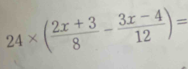 24* ( (2x+3)/8 - (3x-4)/12 )=