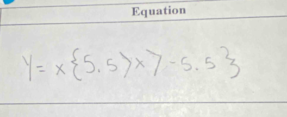 y=x 5.5>x>-5.5