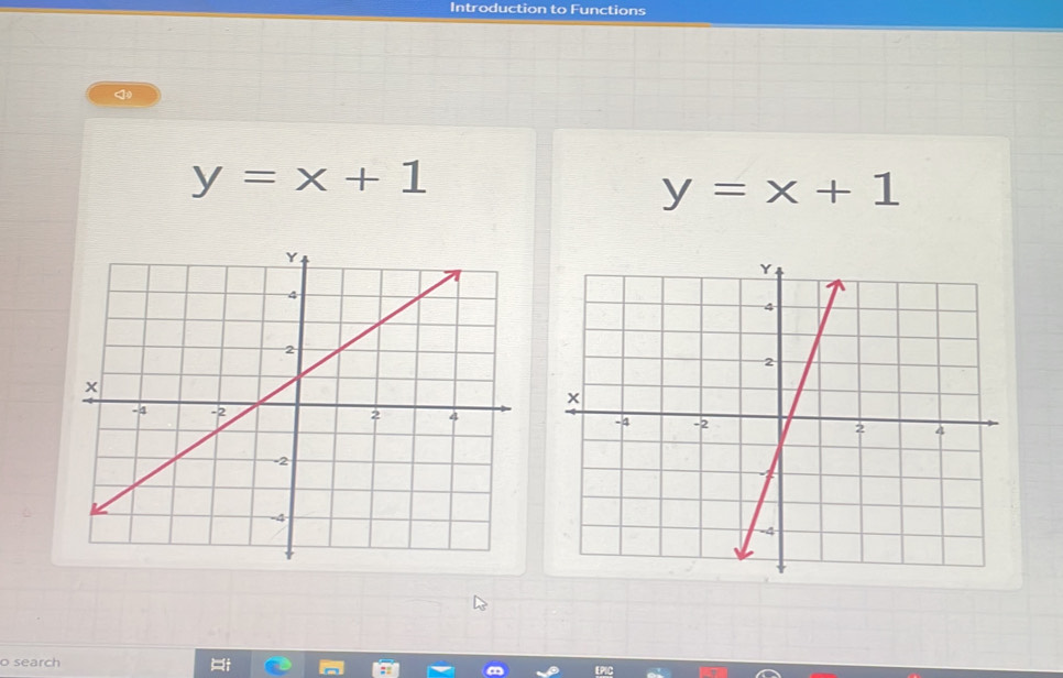 Introduction to Functions
4
y=x+1
y=x+1

o search