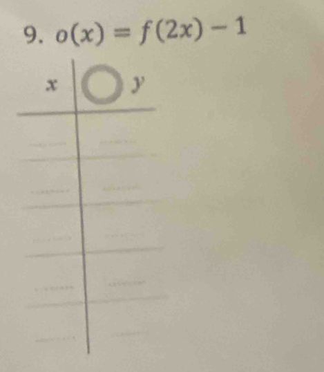 o(x)=f(2x)-1