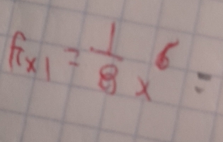 f_x1= 1/8 x^6=